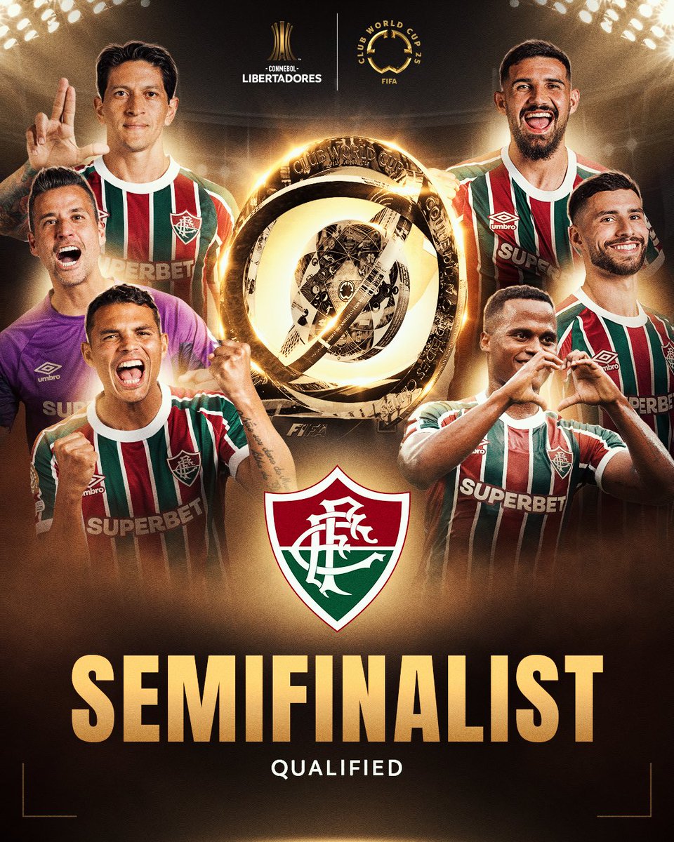 🔝🇭🇺 <a href="/FluminenseFC/">Fluminense F.C.</a> are into the <a href="/FIFACWC/">FIFA Club World Cup</a> Final 4⃣! 🏆
