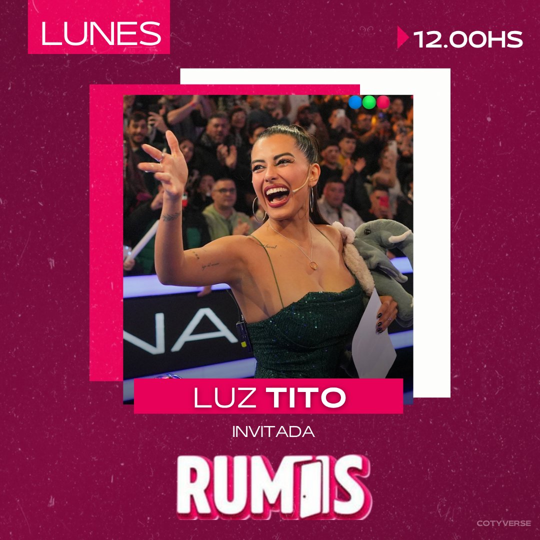 cotyverse's tweet image. 📌 | Este lunes Luz va a estar en el stream Rumis a las 12.00HS