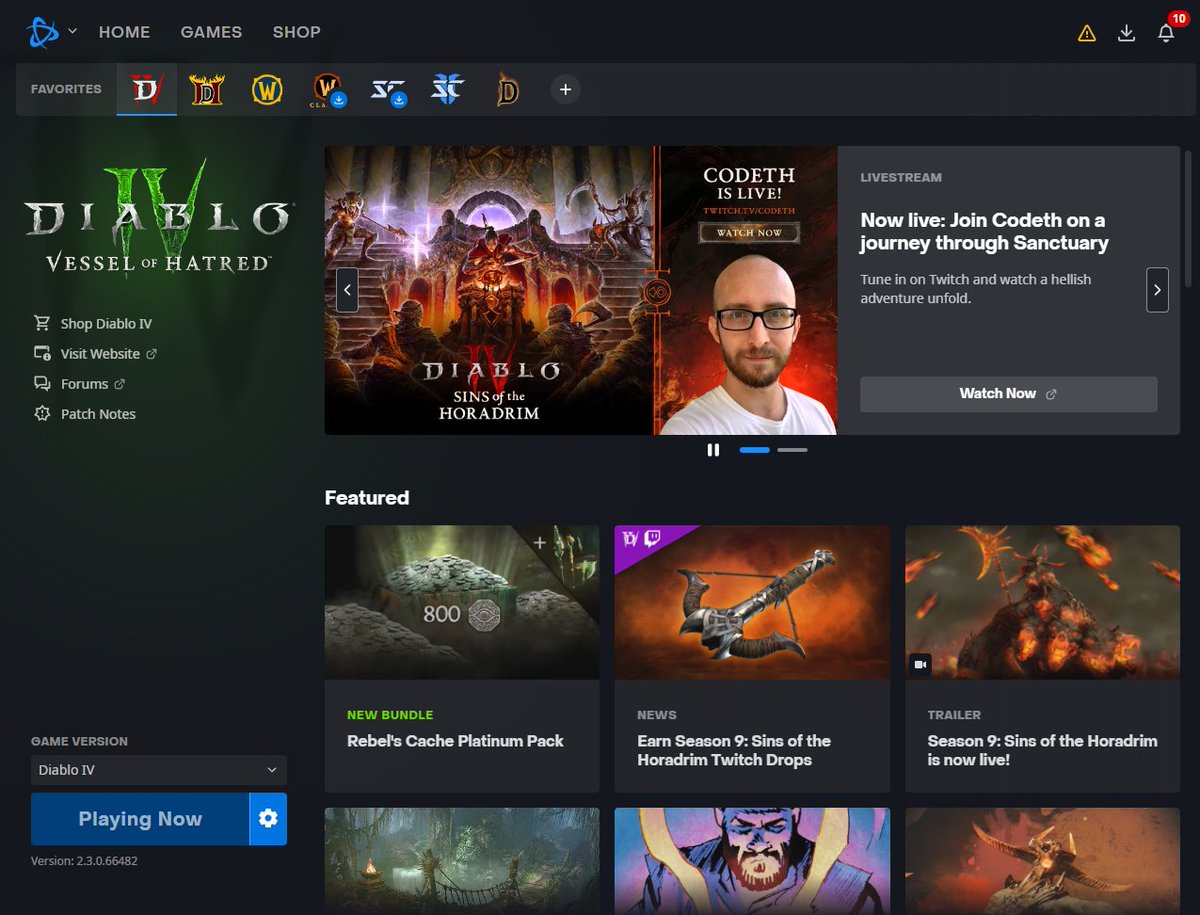 Codeth's tweet image. WE MADE IT ON THE LAUNCHER!!! @Diablo #DiabloPartner