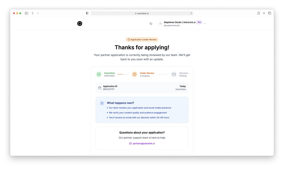 jakemapletree's tweet image. Next week, I&apos;m launching the astrolink.io partner program for those who value a simple, fast approach. Great partners are often the best marketers.