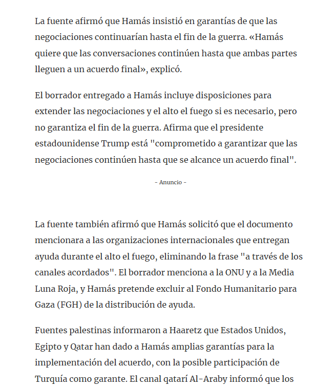 Hamás ha aceptado el acuerdo de alto el fuego y se muestra dispuesto a iniciar conversaciones para su implementación inmediata.
haaretz.com/israel-news/20…