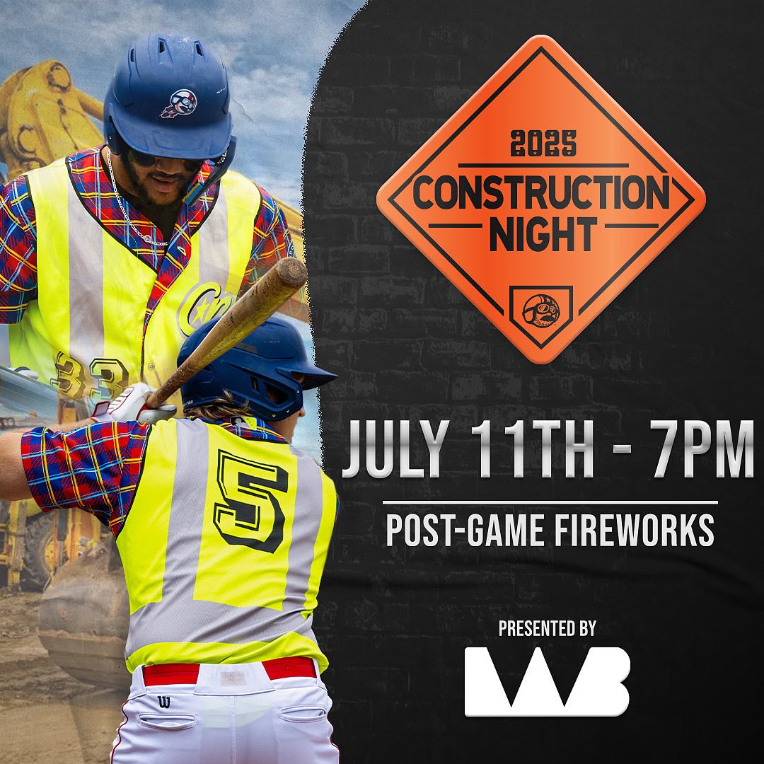 Kannapolis Cannon Ballers (@kcannonballers) on Twitter photo Construction Night is only One Week Away! We will have On-Site Construction Equipment for photos, Construction Themed Festivities, and of course some great Ballers Baseball! All thanks to our friends at <a href="/Wayne_Brothers/">Wayne Brothers Companies</a> !
🎟️
bit.ly/3HGEr61 Construction Night is only One Week Away! We will have On-Site Construction Equipment for photos, Construction Themed Festivities, and of course some great Ballers Baseball! All thanks to our friends at <a href="/Wayne_Brothers/">Wayne Brothers Companies</a> !
🎟️
bit.ly/3HGEr61