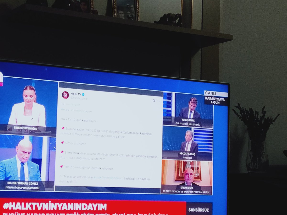 Haber alma özgürlüğüm için#HalkTVninYanındayım