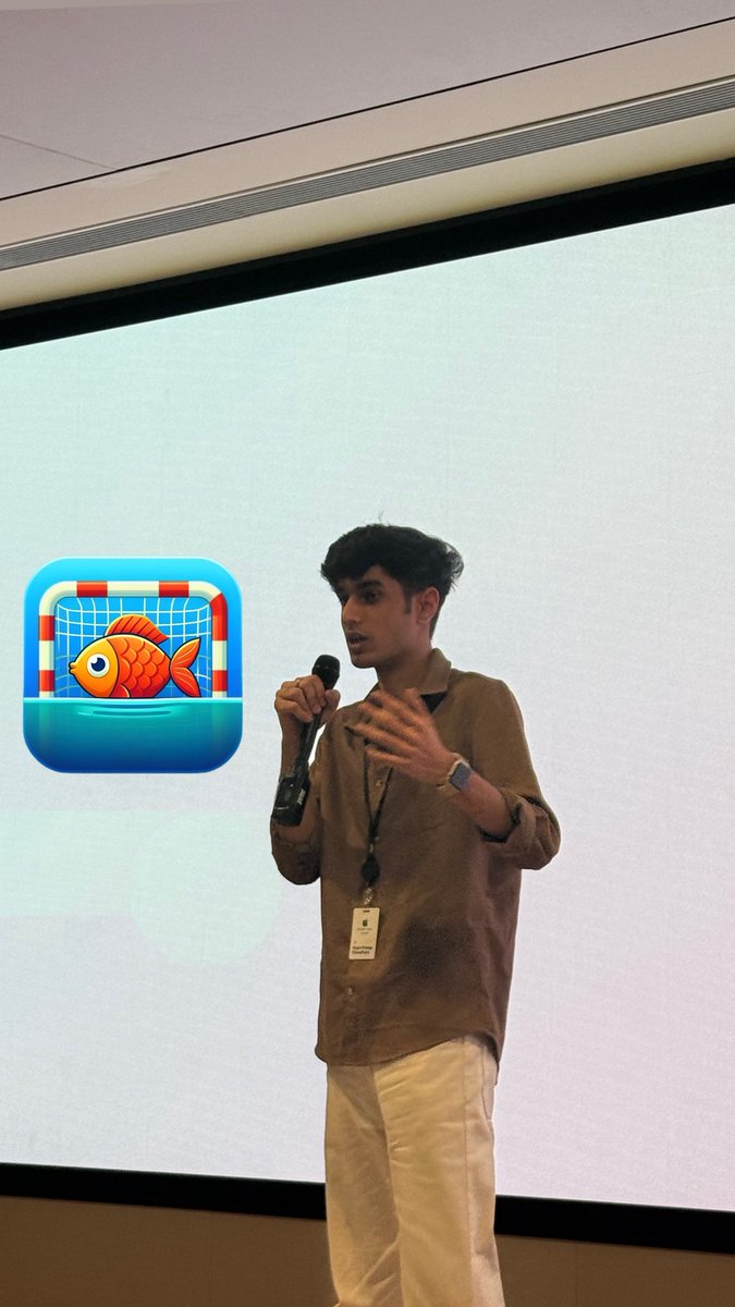 arjunxpratap's tweet image. Shared my story, showcased GoalFish &amp;amp; got great feedback, met insanely talented folks, and caught up on biggest updates from #WWDC25 .
A day well spent at the Apple Developer Center!
So much inspired and excited to apply the new learnings on @Goal_Fish_