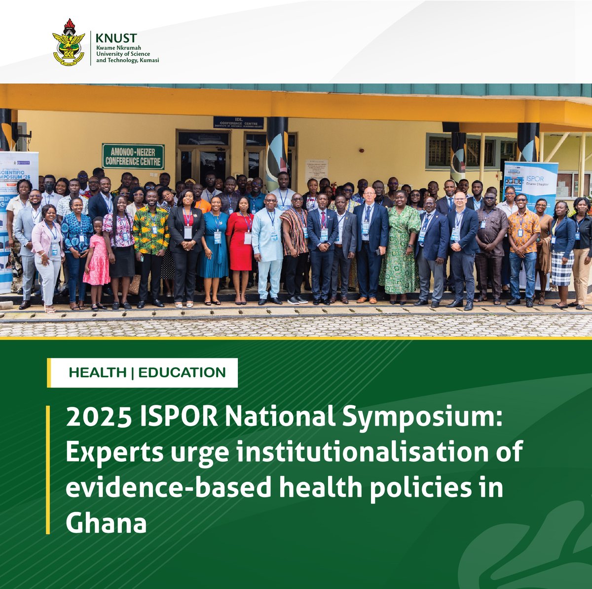 Experts highlighted the need for robust data systems, inclusive public-private partnerships, and transparent, community-driven health planning.

Learn more here⬇️
knust.edu.gh/news/news-item…