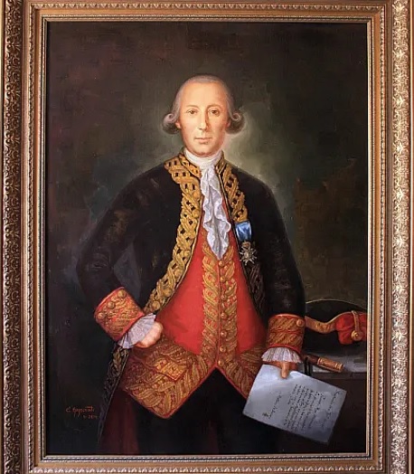 HispaniarumRex's tweet image. En 2014 se colocó el retrato del malagueño Bernardo de Gálvez en el Capitolio después de haber sido finalmente reconocido como ciudadano honorario de los EE.UU. (distinción que poseen solo siete personas) por su destacada participación en la guerra de Independencia de ese país.