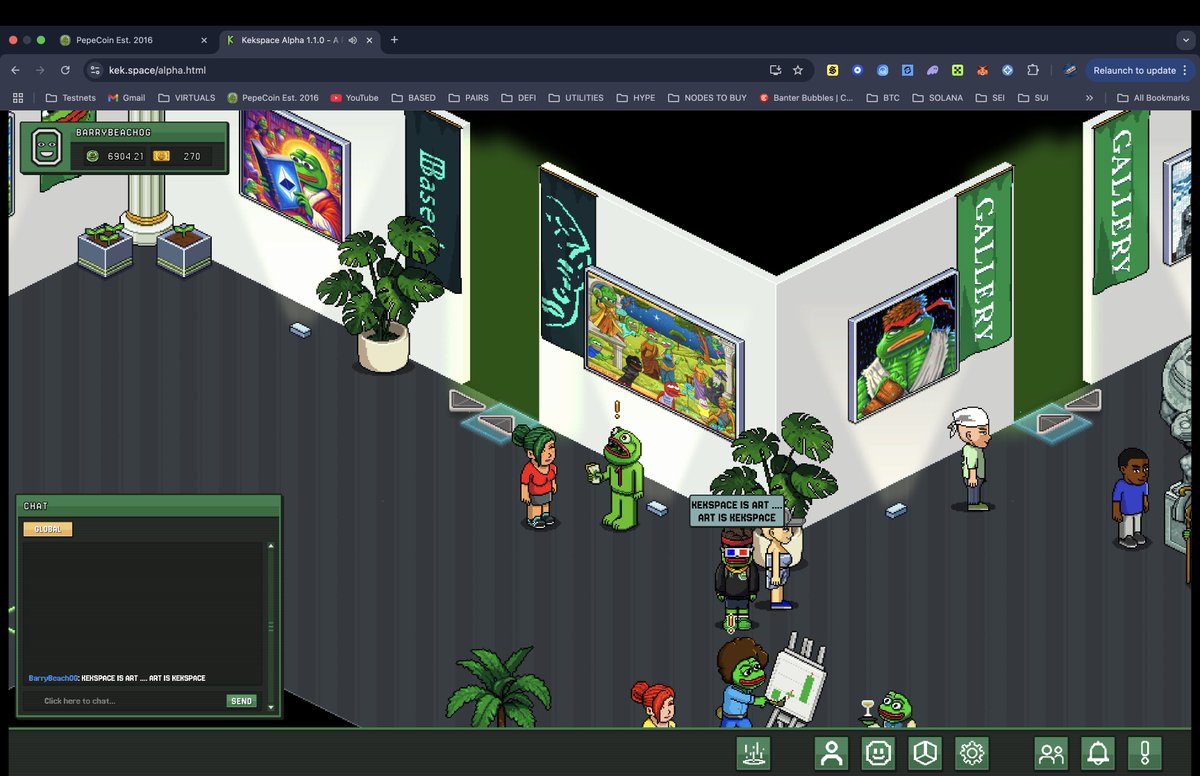 #KEKSPACE Is Art ... Art Is #KEKSPACE

kek.space

Don't fade the 🐸 ... <a href="/pepecoins/">Pepecoin</a>