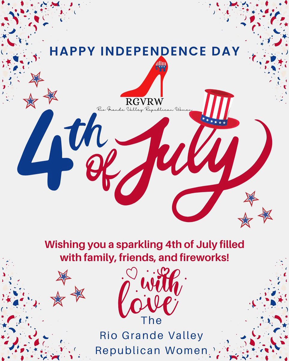 RGVRW's tweet photo. 🎆🇺🇸 Happy Independence Day from RGVRW! 🇺🇸🎆

Today we honor our Founders’ courage, our veterans’ sacrifice, and America’s enduring spirit of freedom. May our flags wave high &amp; our hearts stay true to liberty.

❤️🤍💙 God Bless America! ❤️🤍💙

#4thOfJuly #RGVRW https://t.co/SX71ZT1aiV