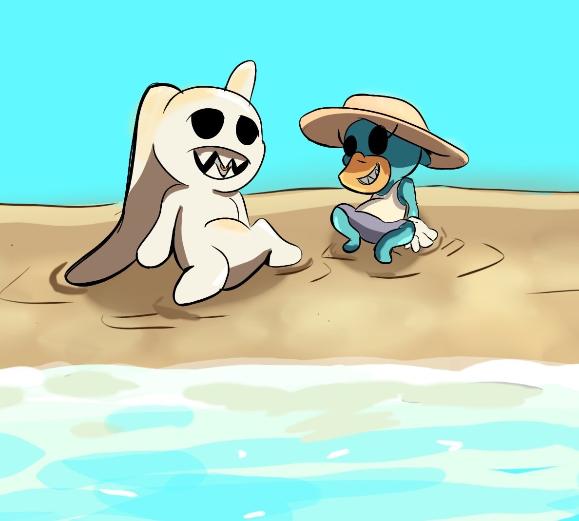 I like to draw these friends, Sagan enjoying the sun and Avery before roasting to death.
#skullgirls