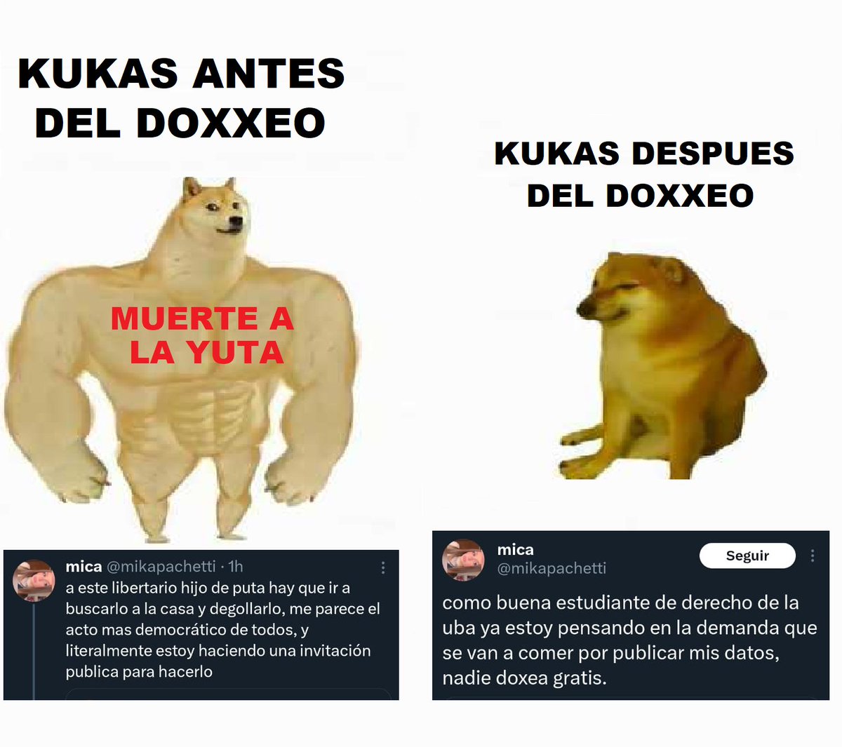 Una kuka llamó a DEGOLLAR libertarios, le cayó el doxxeo y terminó llorando con la policía ☠️☠️☠️