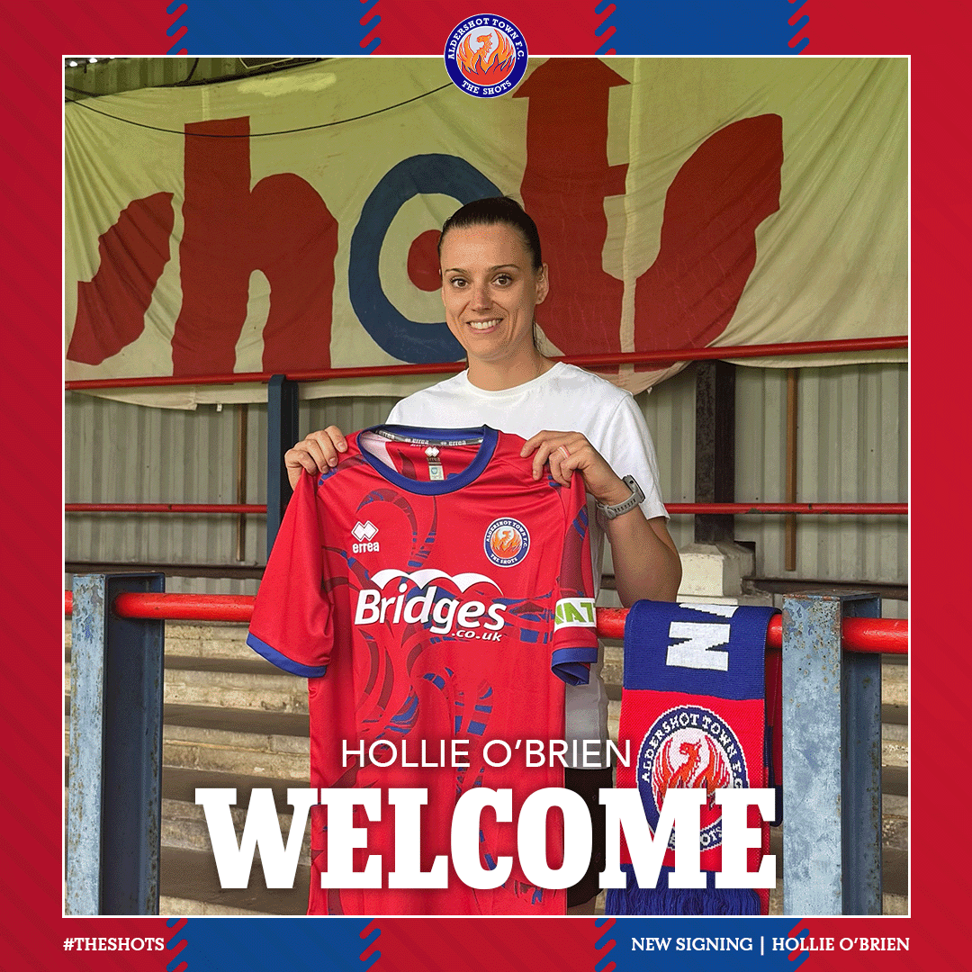 WomensATFC's tweet image. Our fourth signing is Hollie O'Brien 🤝
Living locally with a military family background there was only going to be one club for O’Brien, who's raring to get going 👊
Welcome to the Shots, Hollie! ❤️💙