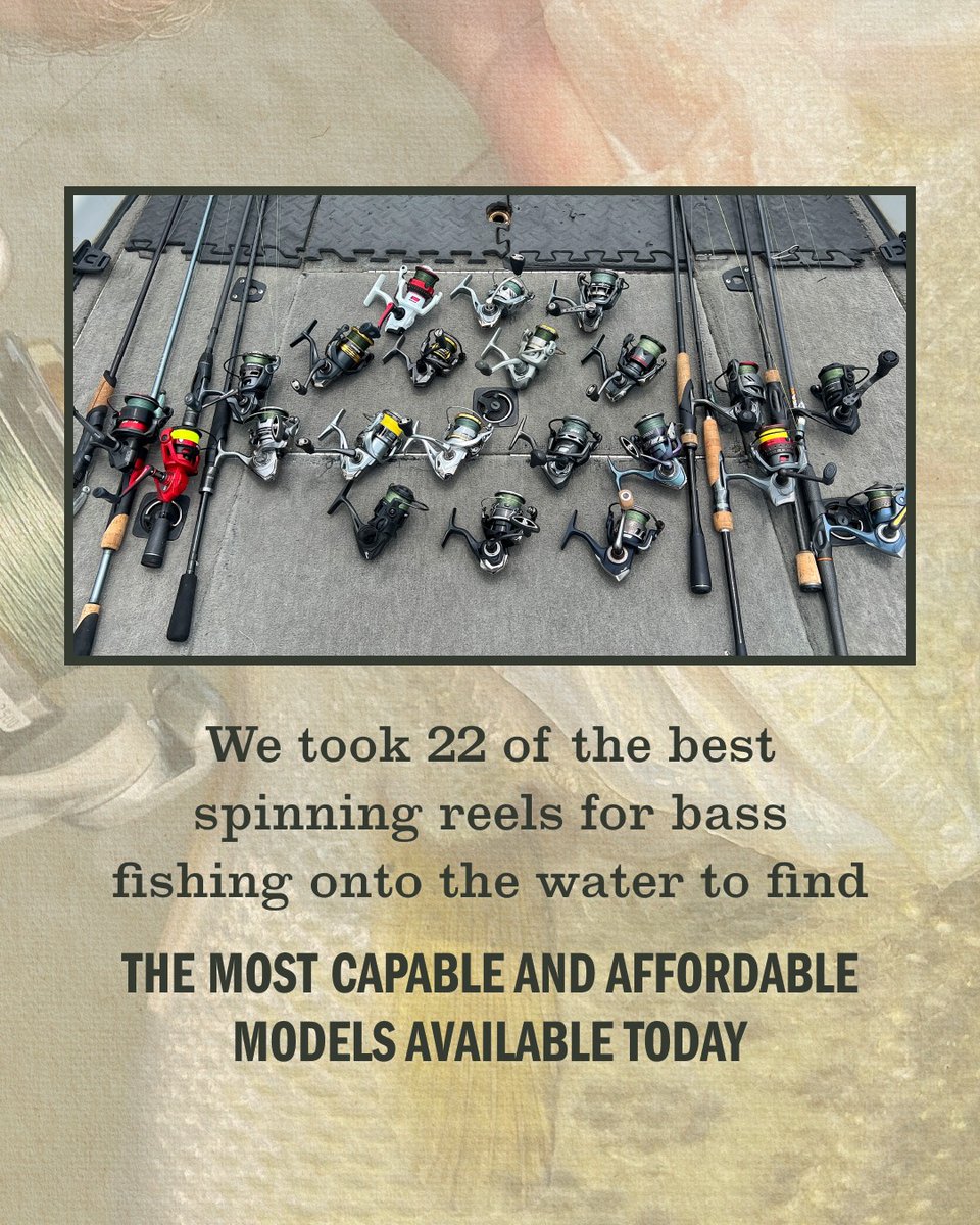 FieldandStream's tweet image. We tested 22 models to bring you the definitive guide to the best spinning reels for bass. This is our full review—don’t buy your next reel without reading it.

See our top picks - fieldandstream.com/outdoor-gear/f… 🎣

#BassFishing #OutdoorGear #FieldandStream