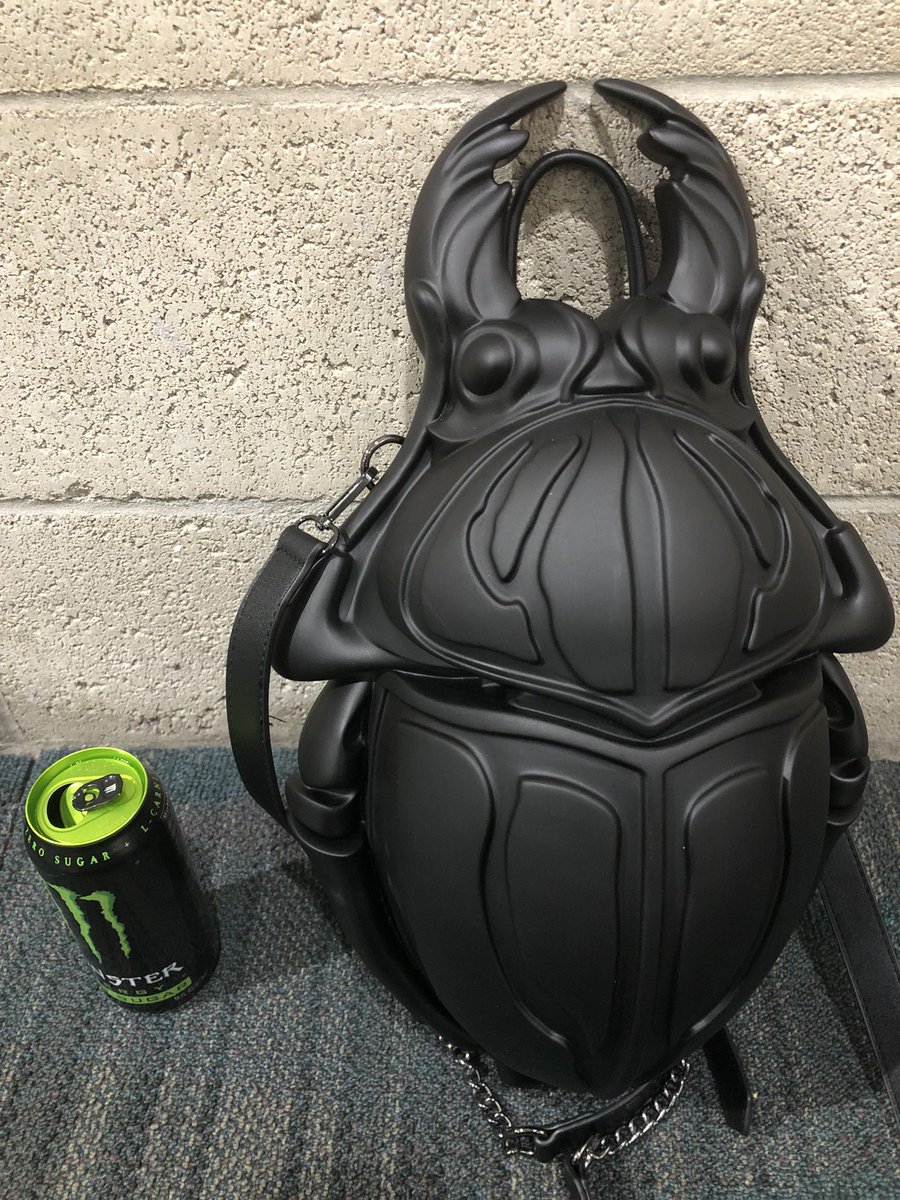 I’ll be wearing my bug bag all weekend at AX 👁️
Mayhaps you can find me. I usually wearing all black c: