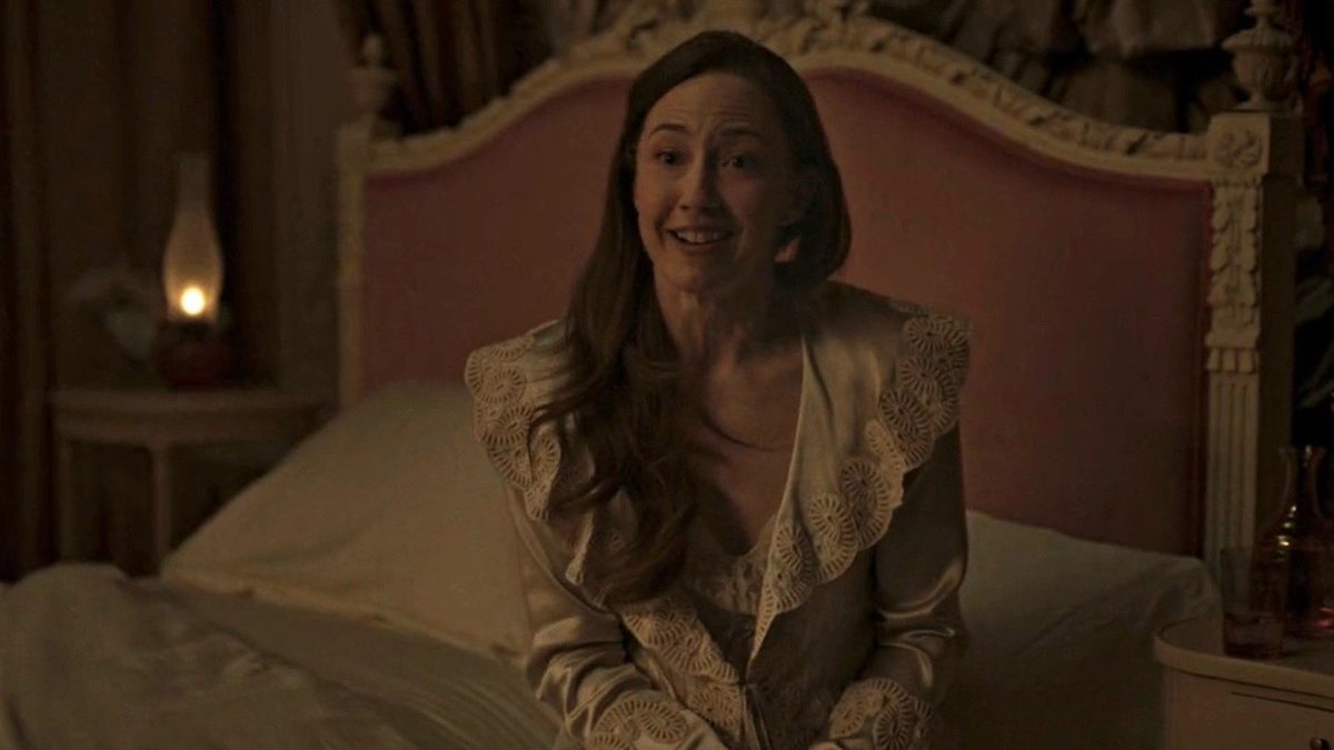 bertha russell in a nightgown with her hair down gotta be one of my favourite genres