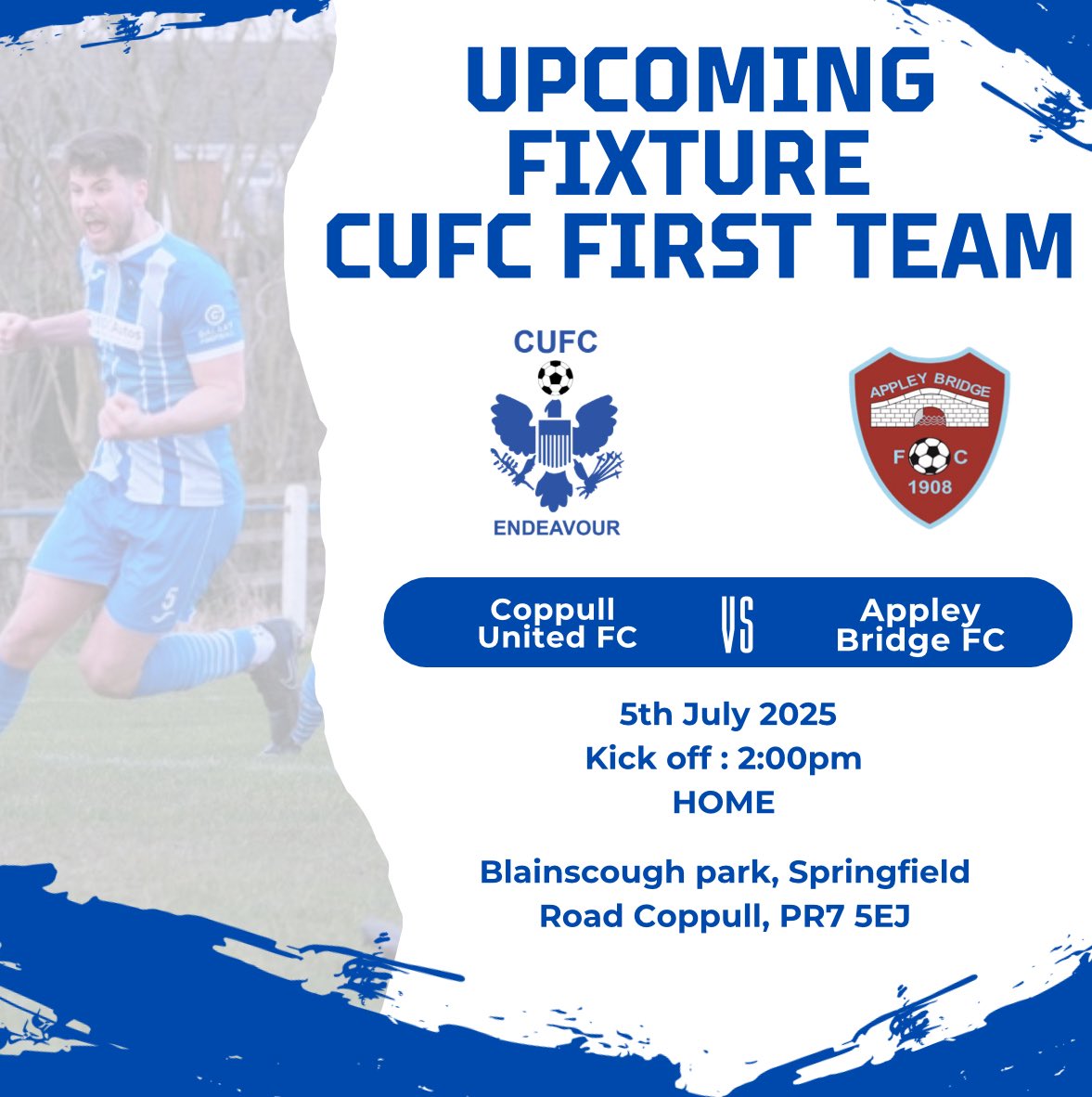 Tomorrow’s fixture brings our First teams first friendly of the season ! 

KO 2 pm 

Club will be open from 1 pm ⚽️🍺