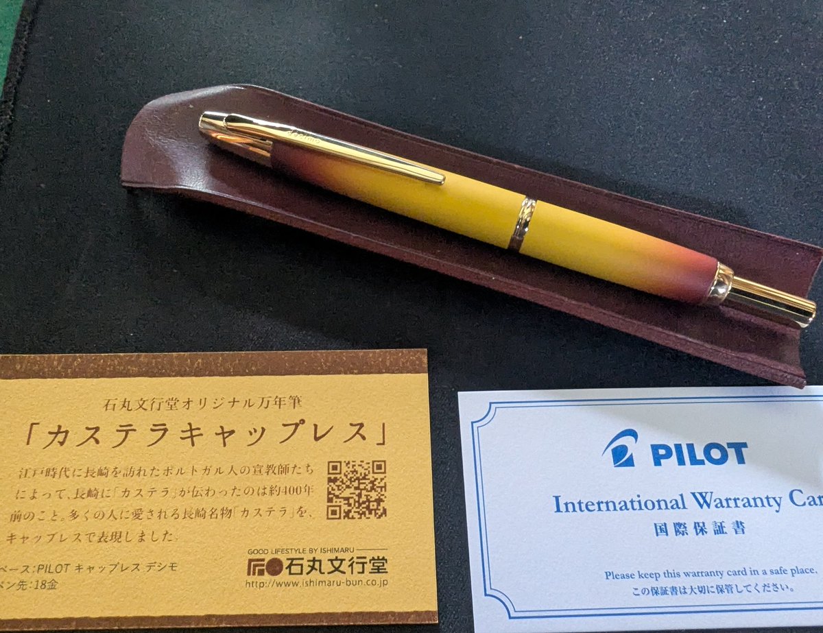 セーラー万年筆 石丸文光堂 初代カステラ万年筆 プロギアスリムミニEF
