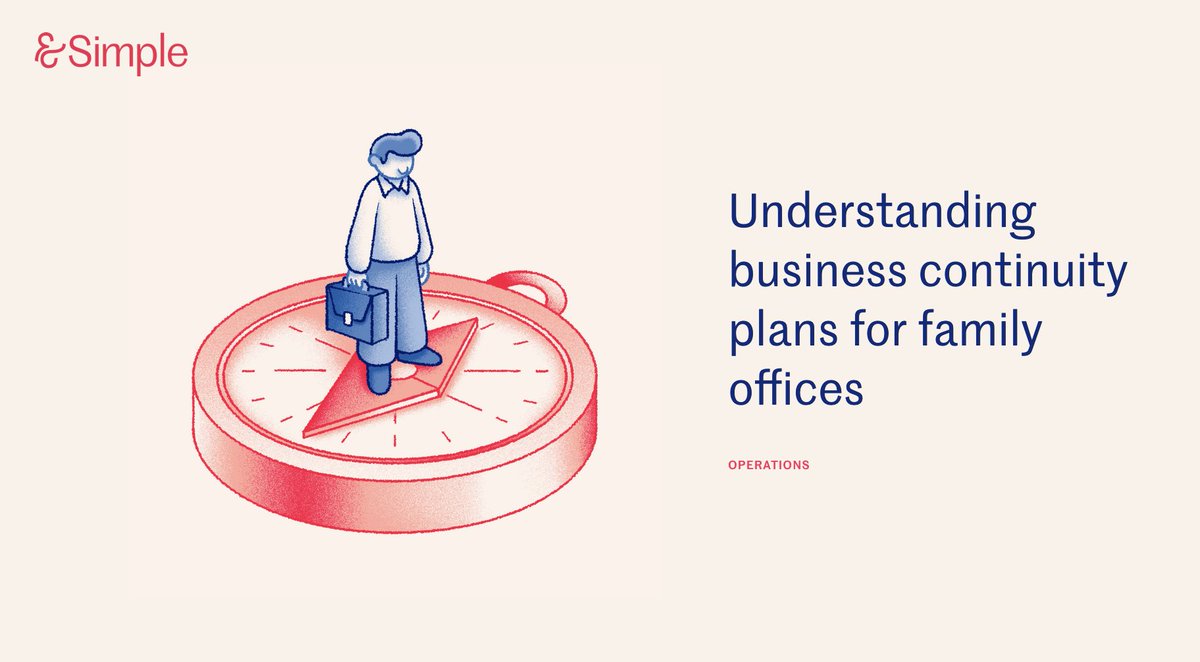 Do you need a business continuity plan? 

Our latest guide highlights the importance of a comprehensive business continuity plan for family offices, ensuring uninterrupted operations and safeguarding wealth.

Read the full guide here:
hubs.la/Q03vCSB50