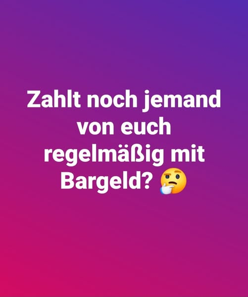 Bargeld ist FREIHEIT🤔