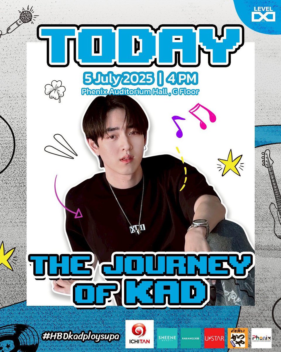 level8ent_'s tweet photo. วันนี้พบกับงาน “The Journey Of Kad” แล้วมาสนุกกันน้าาา 😃

ณ Phenix Auditorium Hall , ชั้น G โครงการฟีนิกซ์ ประตูน้ำ
ตั้งแต่เวลา : 16.00 น. เป็นต้นไป 

แฮชแท็กที่ใช้ #.1stTheJourneyOfKad 
เริ่มเทรนด์ตั้งแต่เวลา : 16.00 น.  

#TheJourneyOfKad 
#kadploysupa
#level8ent_ https://t.co/bcQCfFzOAw