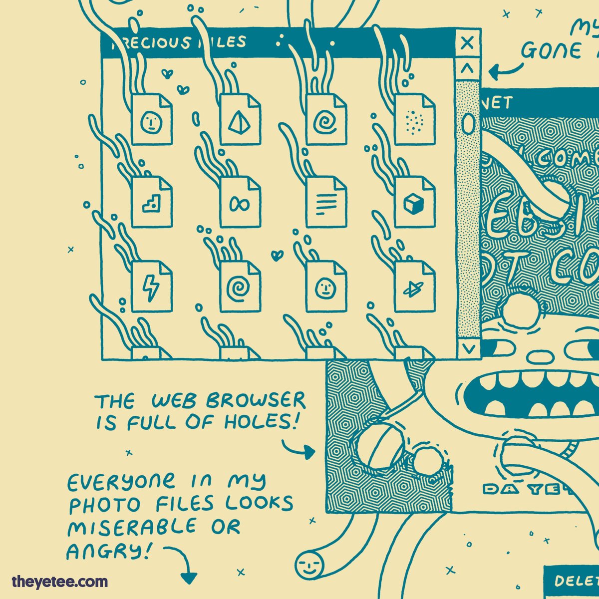 Annelid anxiety… #sneakpeek #dailytees theyetee.com/collections/da…