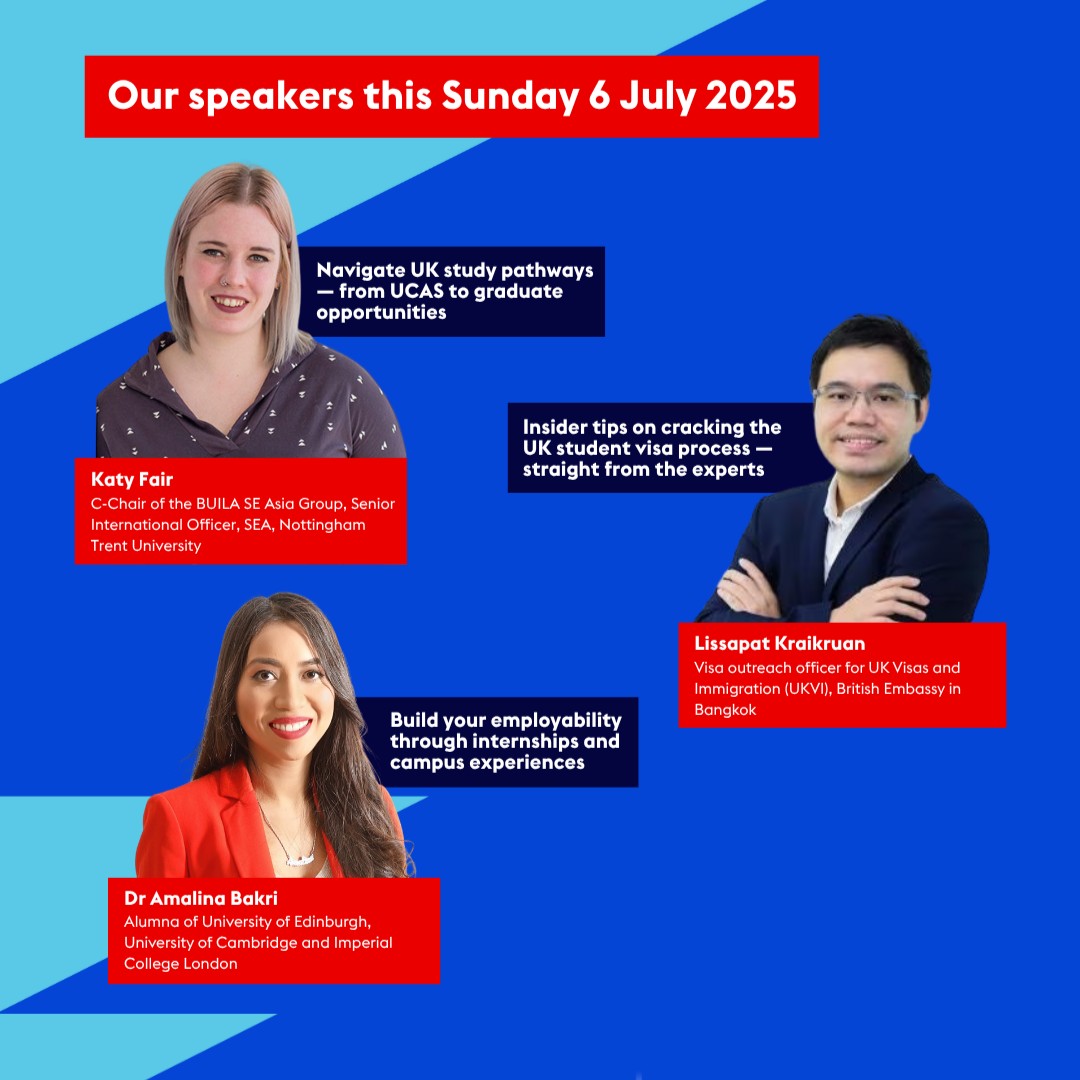my_British's tweet image. Last chance to join Study UK's Pre-departure briefing this year to have all your questions answered! If you are UK-bound this autumn or planning to head to the UK, head on over to our live session.
Happening tomorrow, 6 July 2025 at 4.00 p.m. at facebook.com/share/19YP2Jsy…