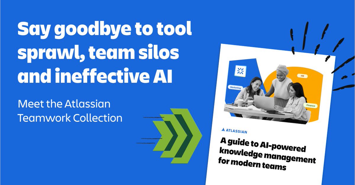 catchsoftware's tweet image. Break down silos, boost productivity, and seamlessly integrate AI into every stage of teamwork. Learn more about the Atlassian Teamwork Collection:  oal.lu/OKotD