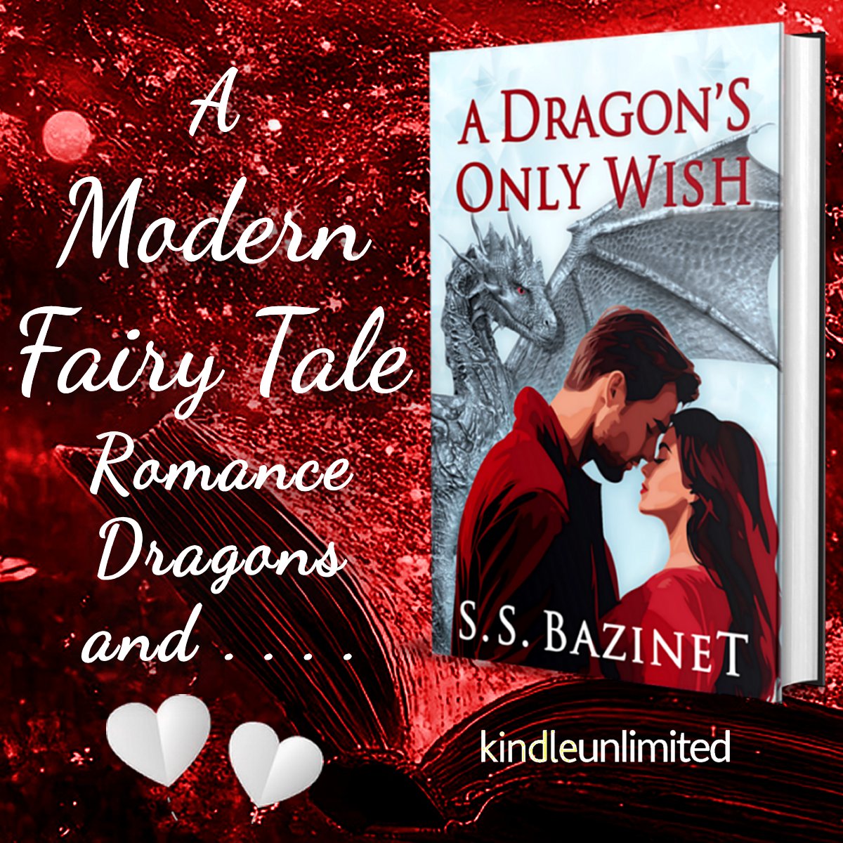 A Dragon’s Only Wish
amazon.com/dp/B0DQW3S1DN/

🪄 Reality gives way to a #Magical Fairy Tale🪄

#Romance, #Dragons, #Curses, #Humor and Misadventures!

⭐️⭐️⭐️⭐️⭐️ “Enchanting journey that will put a sparkle in your step and a smile on your face.”

#KindleUnlimited #fairytale