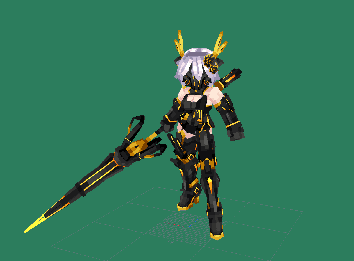 Aknstmodel's tweet image. 一个机娘设计
#blockbench #ysm @blockbench