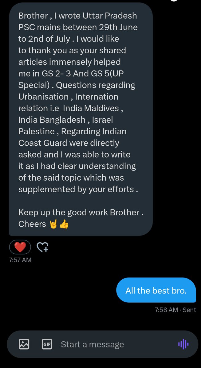 Receiving appreciation for your work from fellow aspirants is truly rewarding. 

Let's contribute our knowledge to elevate this platform