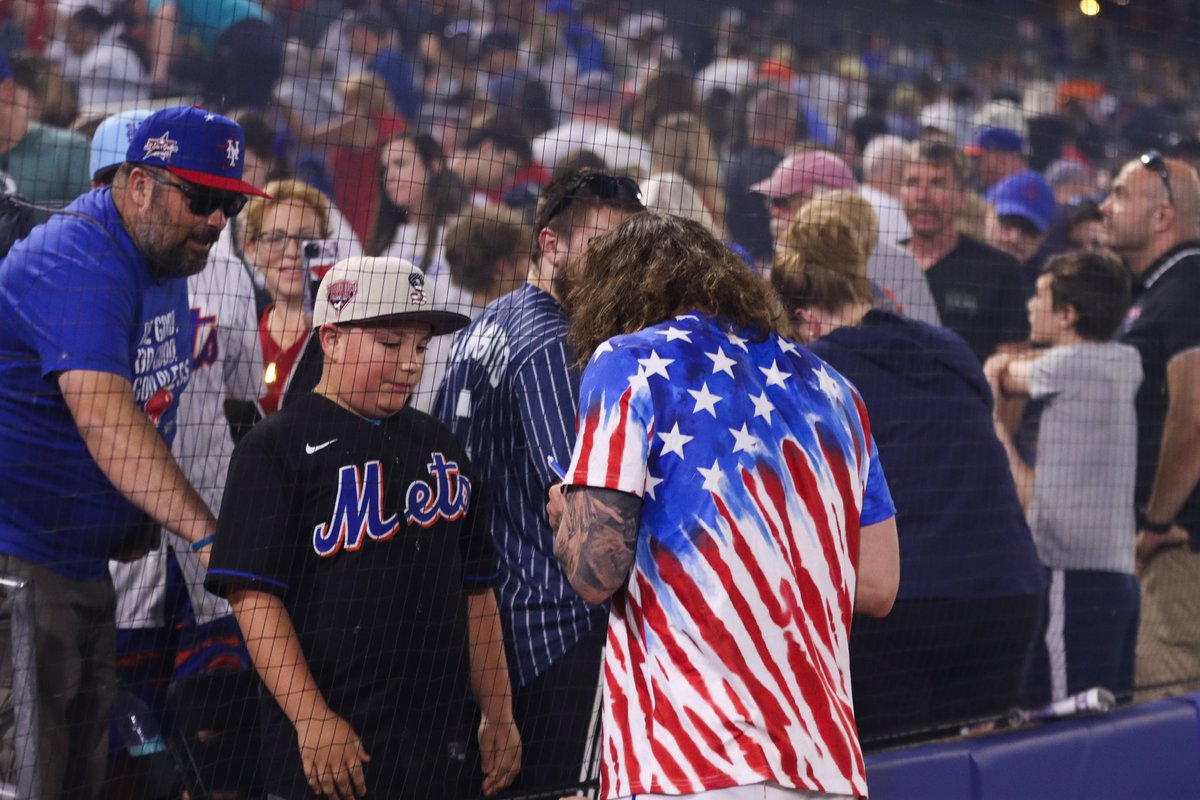 SyracuseMets's tweet image. just a cool chill guy with amazing hair watching fireworks at NBT bank stadium… why what’s up