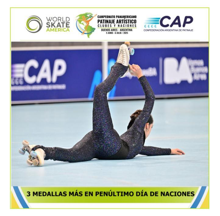 🤩El Campeonato Panamericano de Patinaje Artístico Buenos Aires 2025 entra en su recta final.

Detalles en el enlace adjunto

worldskateamerica.org/tres-medallas-…