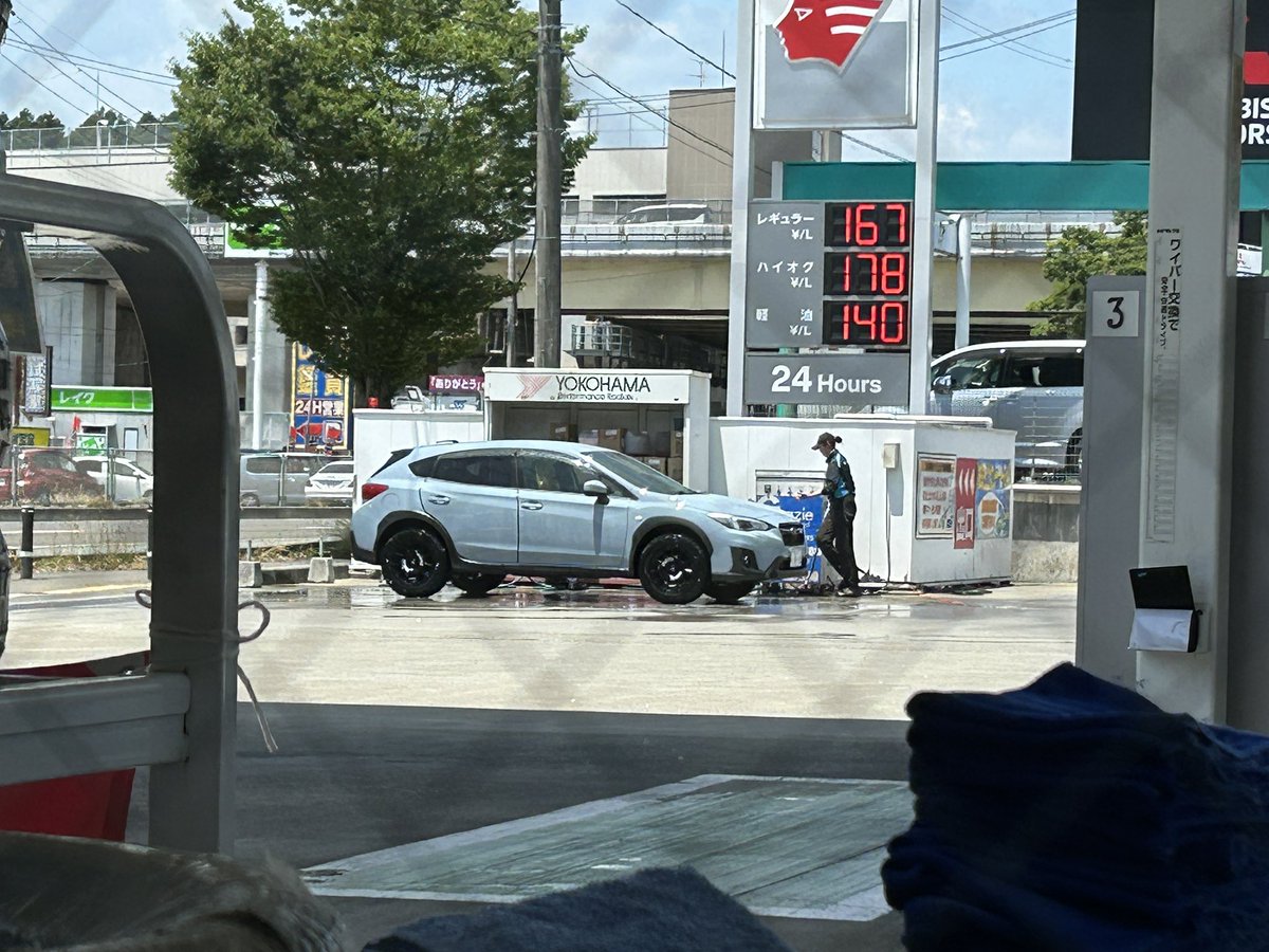 通勤兼キャンプ車のお洗車