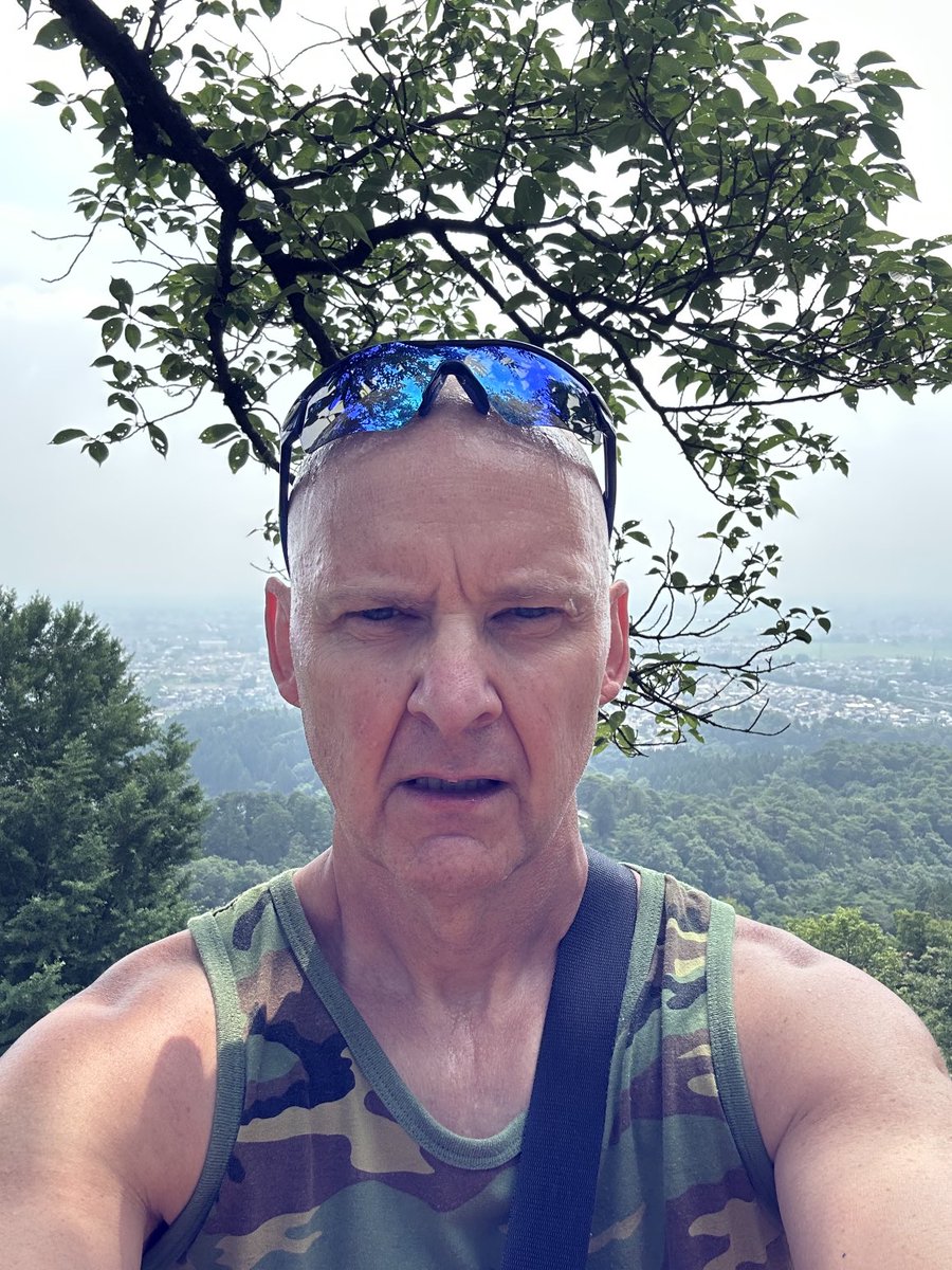 To borrow from a phrase “I’m sweating cats and dogs” going up the local mountain