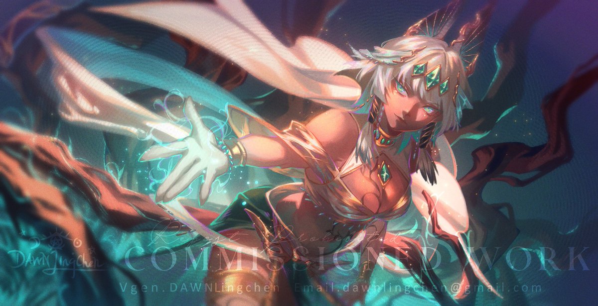 DAWNlingchen's tweet image. Commissioned work! #vgen #vgencomm