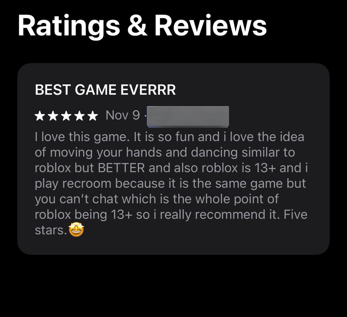 app store review is such a funny way to learn about how kids perceive COPPA