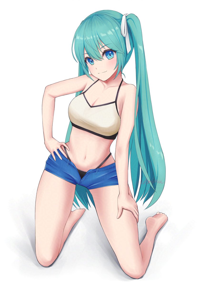 練習で描いた夏ミクさん