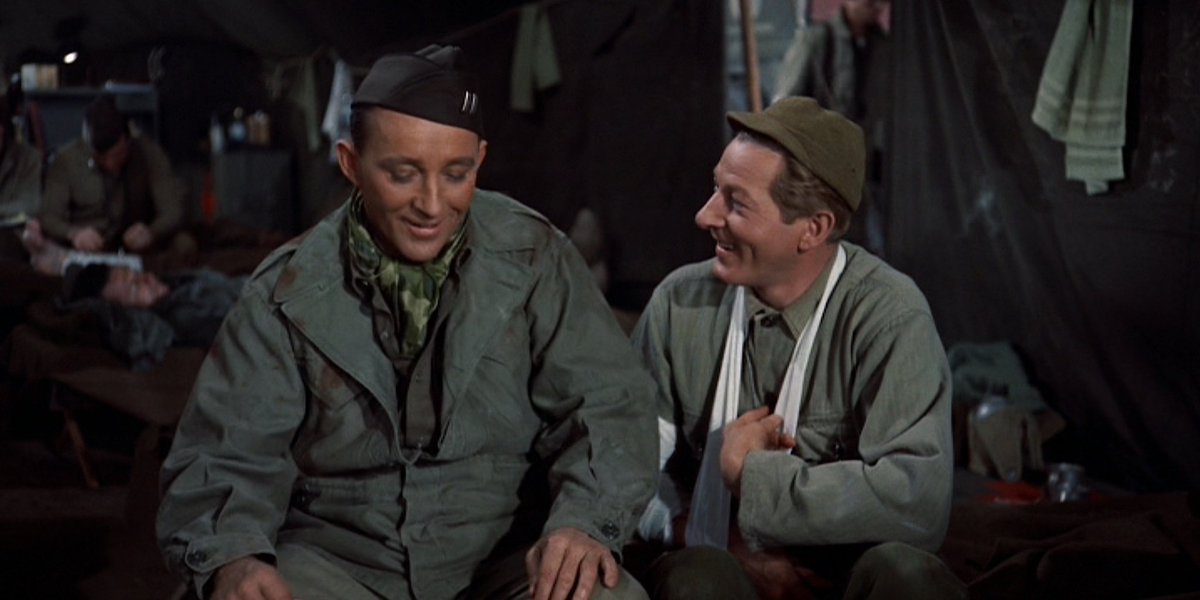 Ultimate_Tye's tweet image. #EdwardsMovieCharacterChallenge2025 #July
@midgetmoxie
Day #3 — Played by Bing Crosby: He played Bob Wallace in the 1954 musical "White Christmas".
"I don't know what you see in this long drink of charged water but, honestly, after you get to know him he's almost endurable."