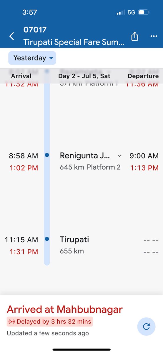 battu_giri's tweet image. @RailMinIndia @TelanganaCMO @PMOIndia 

With your fucking spcl service I’m gonna miss my interview at Tirupathi which effects not only me but also my family n financial conditions 
It’s a slipper shot for me not to believe in Indian railways anymore 
#failedsystem #failedplanning