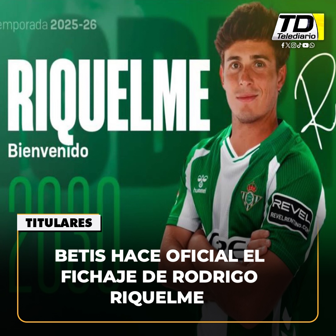 T13Noticias's tweet photo. ⚽️ #DEPOTES | El Real Betis hizo este viernes oficial el fichaje ➡ https://t.co/gKu4IzWF2x https://t.co/JuMr2KLvuH
