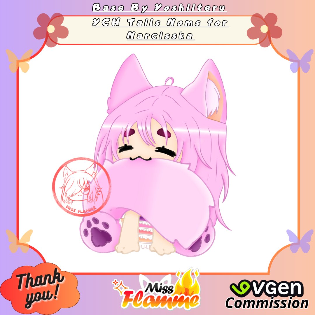 🐺VGen YCH Tails Noms Commission🐺

Merci a <a href="/NarcisskaDaivou/">Narcisska (Louve Vtuber)</a> pour sa confiance !💛

#VGen #VGenComm #VGenComms #Commission #krita #ych #art #artdigital