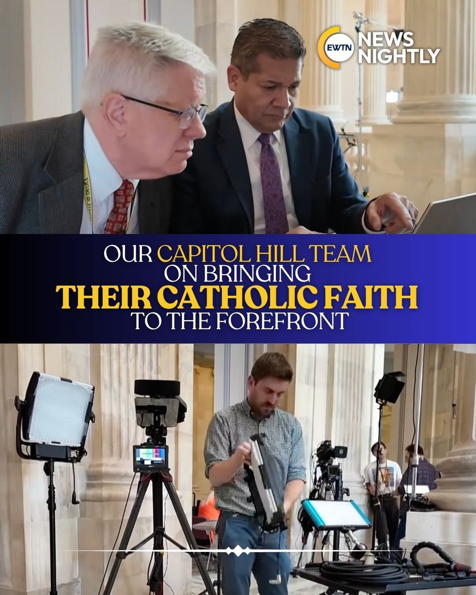 EWTN News Nightly's Capitol Hill Team is proud to deliver daily news and powerful stories of faith—all through a Catholic lens. In this special look behind the scenes, we share how our own faith shapes our work, guiding us as we bring you the latest from Washington and beyond: