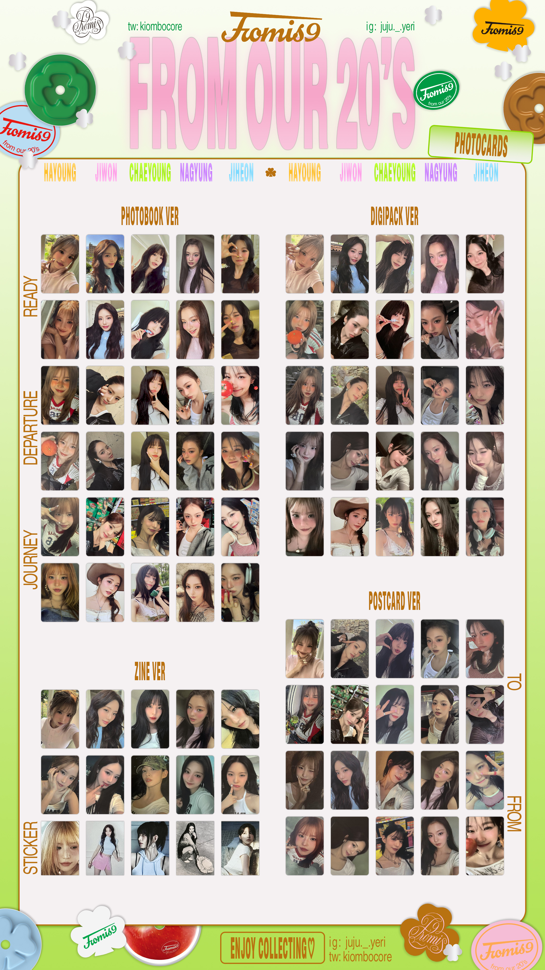 fromis_9 From Our 20's hellolive 特典 トレカ fromis_9 From Our 20's hellolive 特典 トレカ fromis_9 From