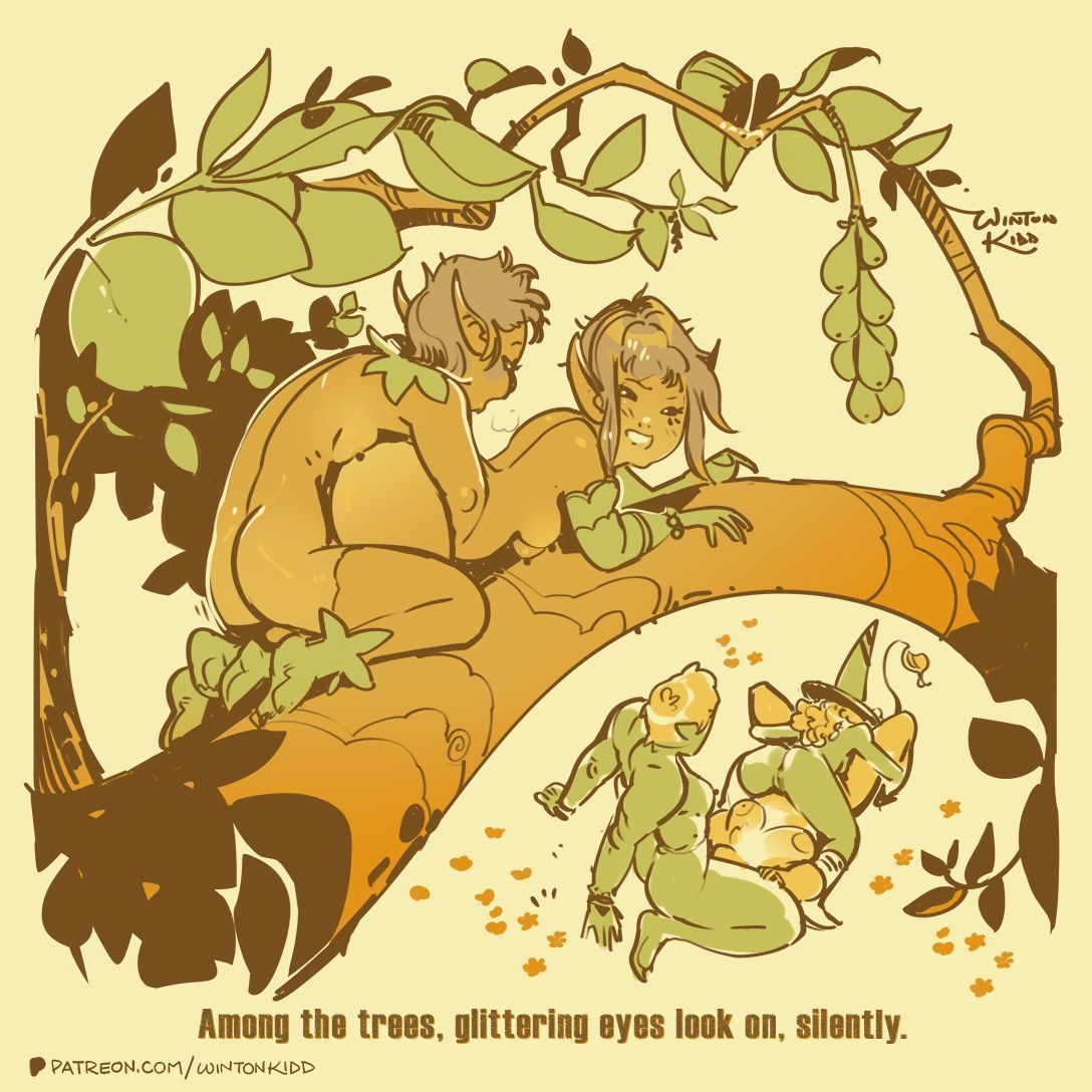 wintonkidd's tweet image. 🧚🌿🧡 Participate in the ongoing Choose Your Own Adventure story every month with a vote on Patreon!! ⤵️👩❤️👩
patreon.com/wintonkidd
#comic #nsfwart