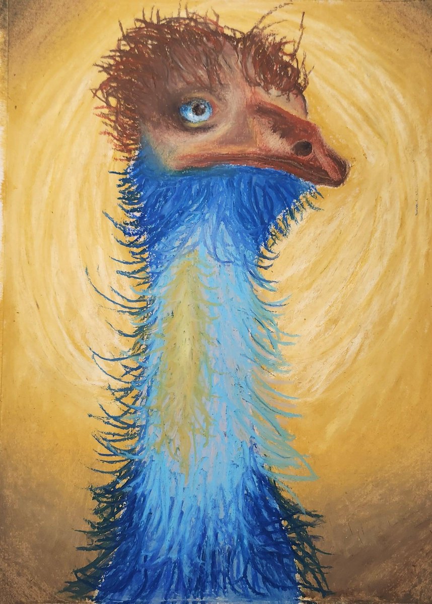Ratscallion__'s tweet photo. Stompy - Oil Pastel Drawing 
I love Alveus and all the hard work they do, coming back to twitter just to post this and dip :) https://t.co/tjvZVe3xCF