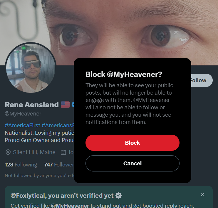 Blocked. You are not safe.