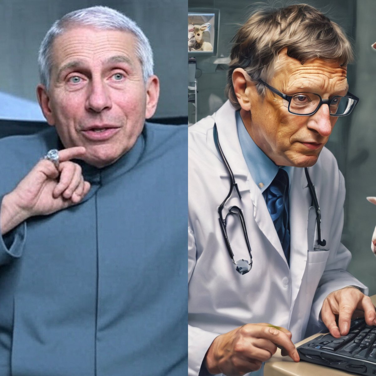 Between our own Dr. Evil, to that evil pretend Dr., I don’t know who is worse. 
They both belong in prison.
