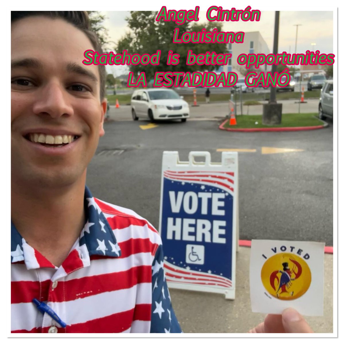 delegates51's tweet image. From the states…
Statehood is the chance to be part of the decisions making of our Nation.
Angel, Louisiana
Demayo, Lousiana
Beatriz, Virginia
LA ESTADIDAD GANÓ