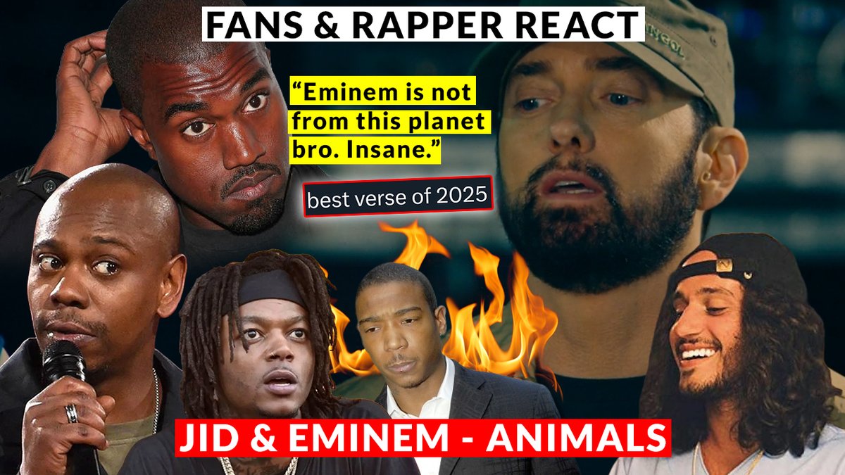 "Eminem is Not From This Planet" Rappers &amp; Fans React To Animals ft. Eminem 🔥🔥.
NEW Speculations Follow And More.
⏩ youtu.be/87-DMn7T5ic