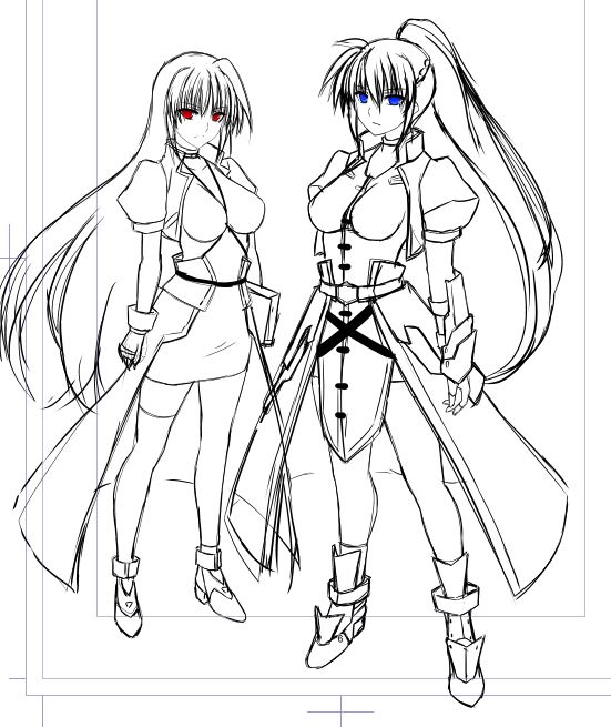 夏コミなのは本「願望のロストロギア6」では
シグナムアインスがバリアジャケットに変身します。
はやてとヴィータも変身。
シャマルとリインとザフィーラはお留守番^^;
八神家も大活躍☆ 