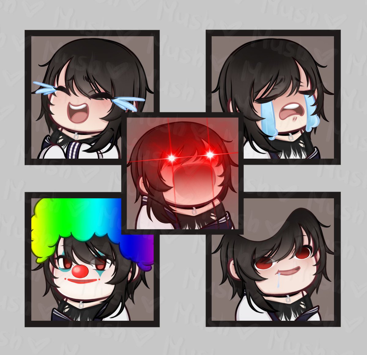 mushka_hehe's tweet image. Made up some emotes for @JacketFF hehe
Thanku so much for choosing me man, too kind 💚

#VGenComm